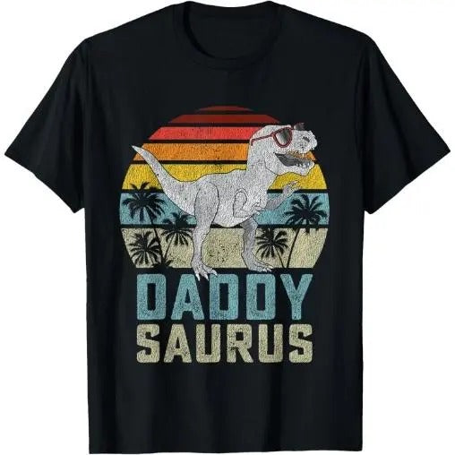 Daddysaurus T Rex Dinosaur Daddy Saurus Family Matching T-Shirt Made in USA Hoodie, Sweatshirt | HypeCrazeTee.com