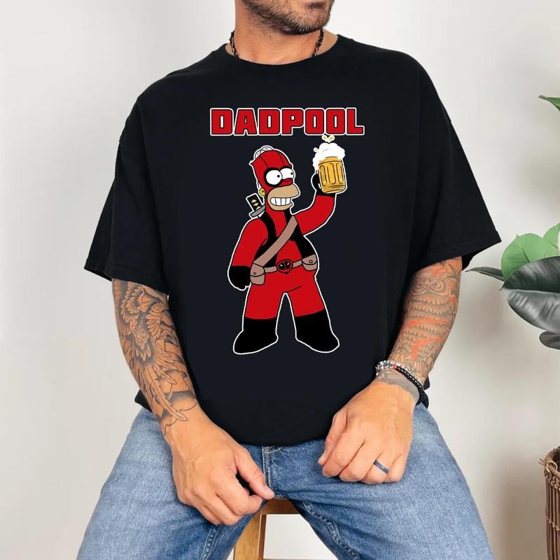 Dadpool Funny Homer Deadpool Dad Shirt, Graphic Tee Father's Day Gift Hoodie, Sweatshirt | HypeCrazeTee.com