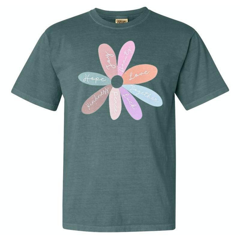 Daisy Affirmations Comfort Colors T-Shirt Hoodie, Sweatshirt | HypeCrazeTee.com