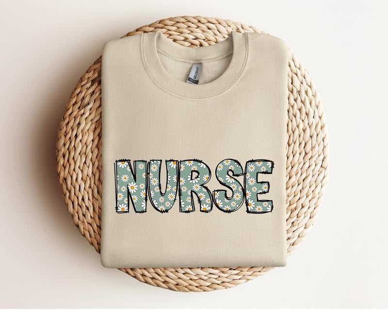 Daisy Nurse Sweatshirt, Gift for Nurse Daisy Hoodie, School Nurse Gift Sweater, Medical School Hoodie, Gift for Rn...