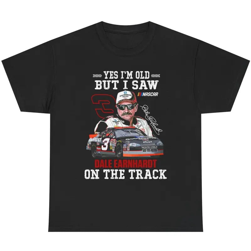 Dale Earnhardt Merrch Graphic Distressed T-Shirt For Men's Women's, Funny American Patriotic Tee, NASCAR Racing Shirt,...