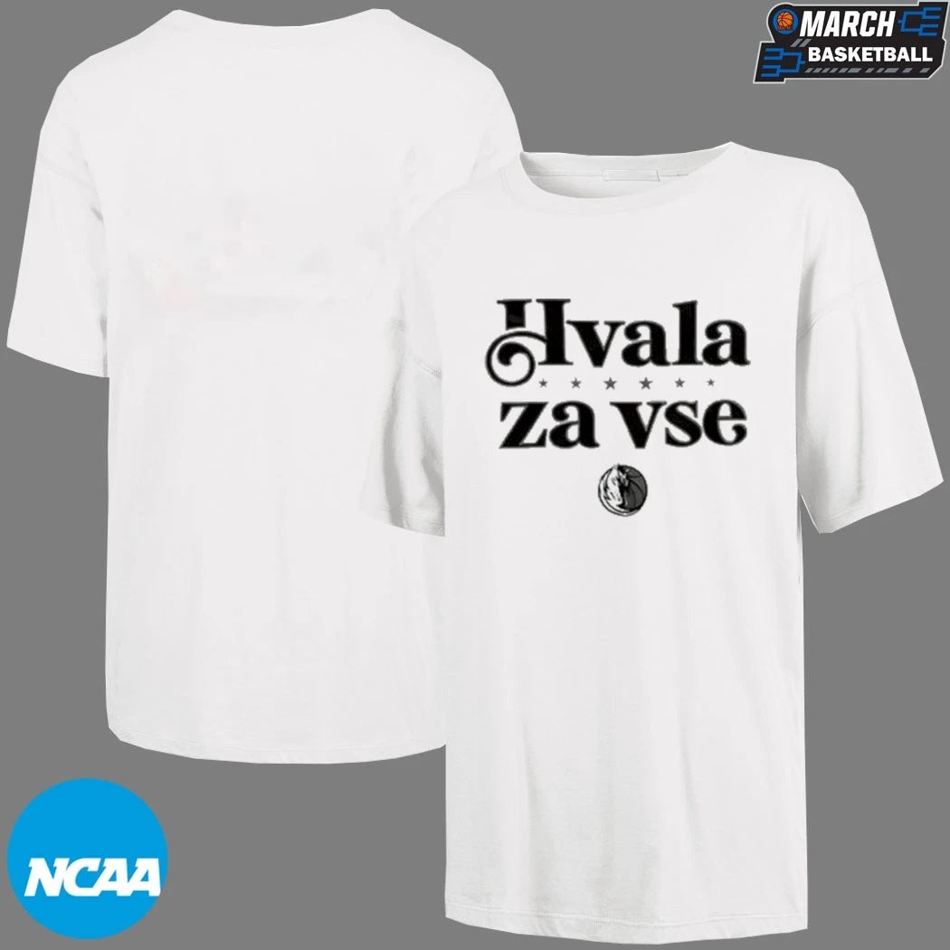 Dallas Mavericks Hvala Za Vse Logo T-shirts
