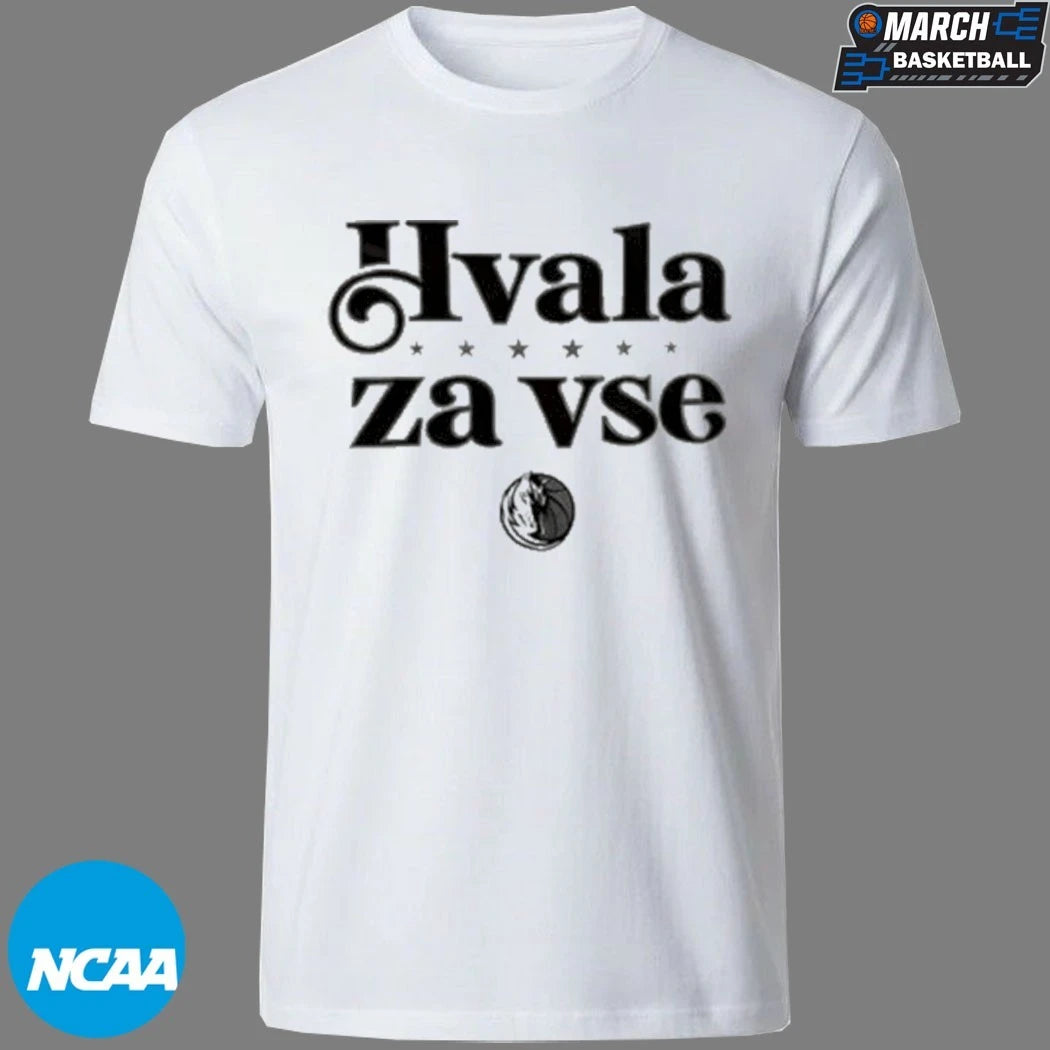 Dallas Mavericks Hvala Za Vse Logo T-shirts