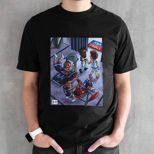 Dallas Mavericks NBA Finals 2024 Champions Western Conference Locker Room With Luka Doncic And Kyrie Irving Art Fan Gift shirt