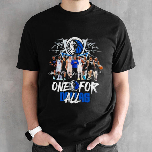 Dallas Mavericks One For All Dallas Signatures Shirt