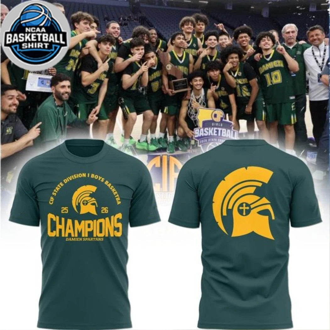 Damien Spartans CIF State Division I Boys 2026 Champions Hoodie T-Shirt
