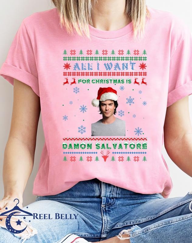 Damon Salvatore Christmast T-Shirts, Hoodie, Sweatshirt