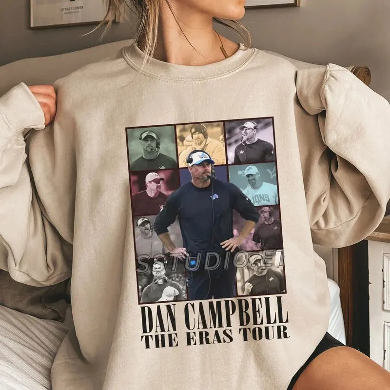Dan Campbell The Eras Tour Sweatshirt, Vintage Dan Campbell Sweatshirt, Dan Cam Sweatshirt T-Shirts, Hoodie