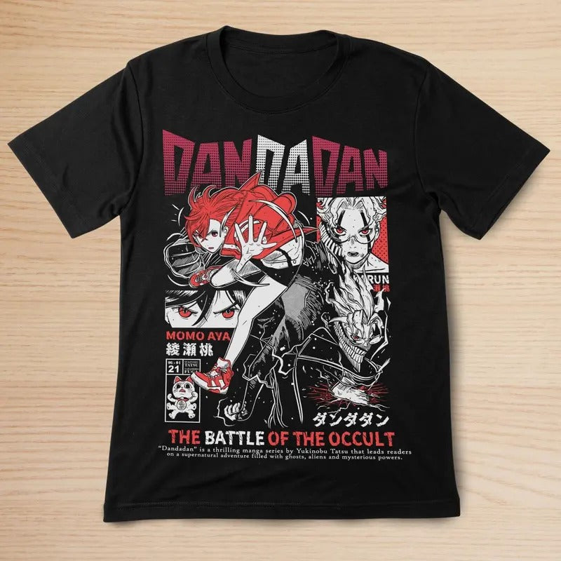 Dan Da Dan Anime Manga T-shirt, Manga Character Unique Cosplay Momo Anime Gift Hoodie, Sweatshirt | HypeCrazeTee.com