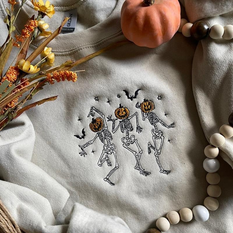 Dancing Skeleton Party Halloween Sweatshirt T-Shirts, Hoodie | HypeCrazeTee.com
