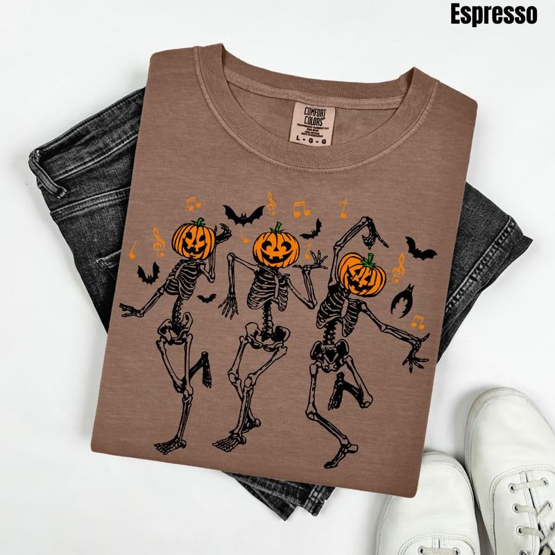 Dancing Skeleton Trio Comfort Colors T-Shirt 'NLB' Hoodie, Sweatshirt | HypeCrazeTee.com