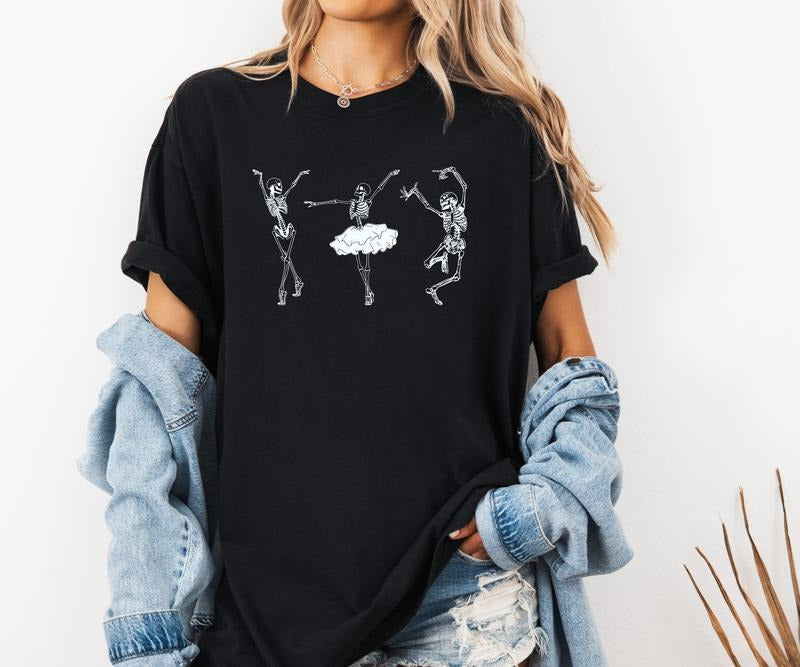 Dancing Skeletons Custom Colors Shirt Casual T-Shirts, Hoodie, Sweatshirt