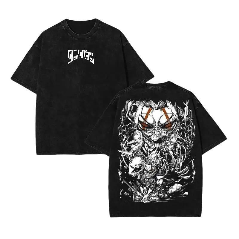 Dandadan Okarun V5 Manga Washed Cotton Tee Casual Fashion Short Sleeve T-Shirt Harajuku Tee Shirt, anime inspired tee,...