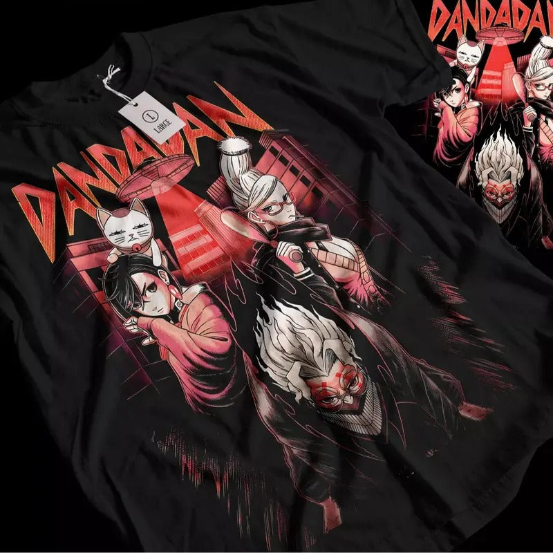 Dandadan T-shirt Japanaise Anime Manga Gift Shirt All Size Top Tee Hoodie, Sweatshirt | HypeCrazeTee.com