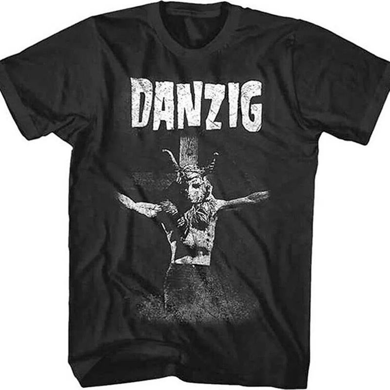 Danzig Skullman Cross Samhain Misfits Band T-Shirt Unisex Full Size Hoodie, Sweatshirt | HypeCrazeTee.com