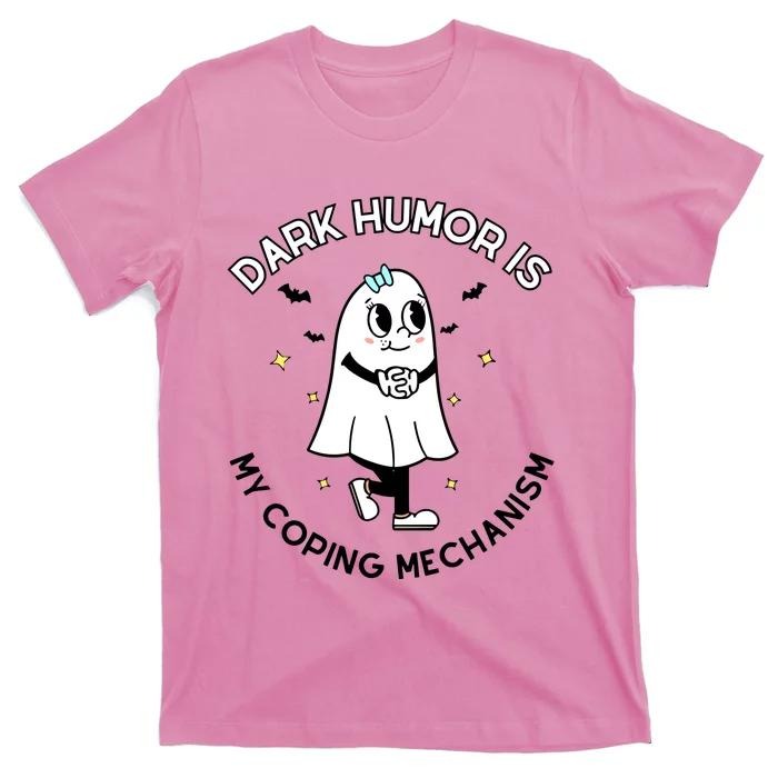 Dark Humor Shirts, Dark Humor Is My Coping Mechanism T-Shirt Menswear Casual Cotton Hoodie, Sweatshirt | HypeCrazeTee.com