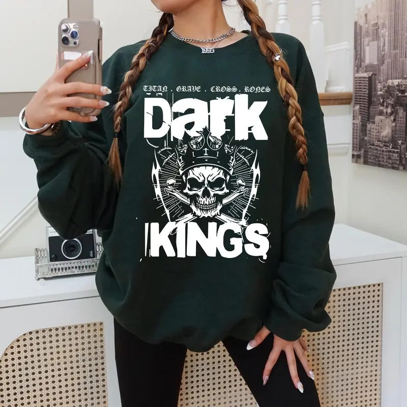 Dark Kings T-Shirt, Dark Kingdom Sweatshirt, Shantel Tessier Merch, Dark Romance Book Hoodie, Smut Gift for Romance...
