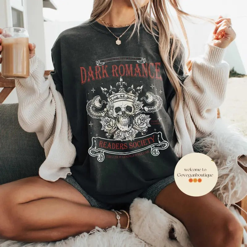 Dark Romance Readers Society Shirt Romance Reader Dark Academia Shirt Smut Reader Bookish Shirt Dark Romance Book Club Bookish T-Shirts, Hoodie, Sweatshirt