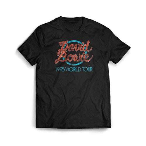 David Bowie 1978 World Tour Men's T-Shirt Tee