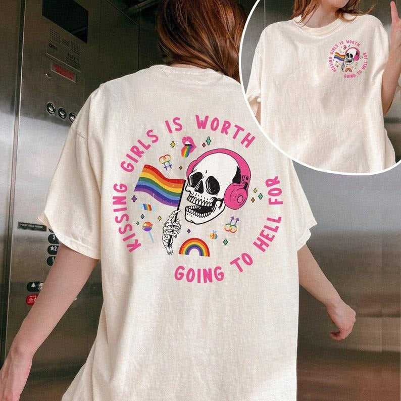 Dead inside but gay af shirt, Love is Love shirt, LGBT Skeleton shirt , LGBTQ shirt gay Lesbian Shirt Vintage  T-shirt,...