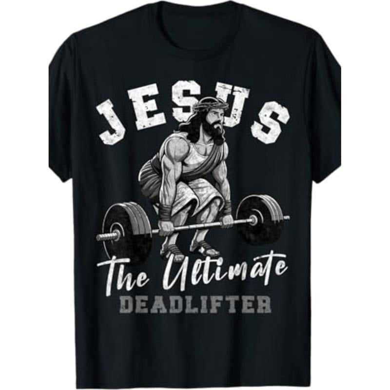 Deadlifter Gym T Shirt 100 Cotton Casual Crew Neck Short Sleeve Tee Humorous Christian Workout Graphic Regular Fit...