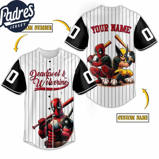Deadpool And Wolverine 2024 X-Men Baseball Jersey - Padres Jersey Oasis: Elevate Your Baseball Style Game