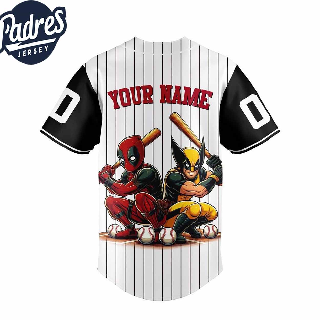 Deadpool And Wolverine 2024 X-Men Baseball Jersey - Padres Jersey Oasis: Elevate Your Baseball Style Game