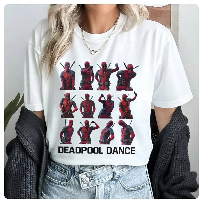 Deadpool Movie Shirt Deadpool Dance Shirt Deadpool Wolverine Shirt Wade Wilson Logan Shirt Deadpool Superrhero Shirt...