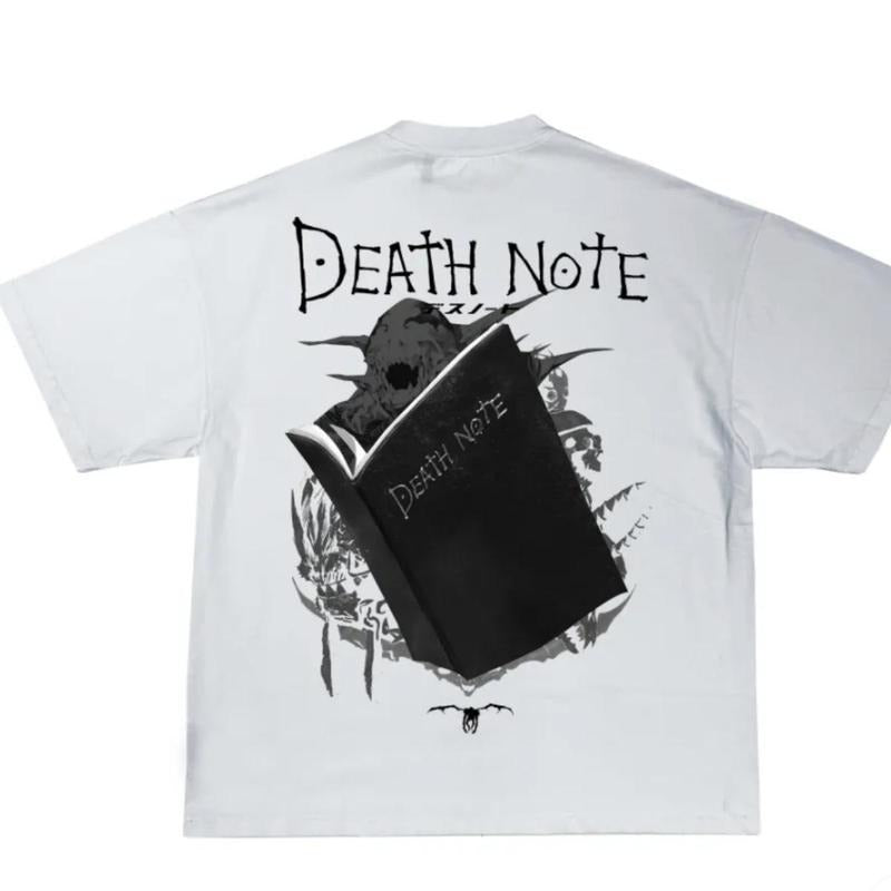 Death Note Akuma White T-Shirt Anime Merch Vintage Tee Menswear Sweatshirt, Hoodie, Comfort Colors | HypeCrazeTee.com