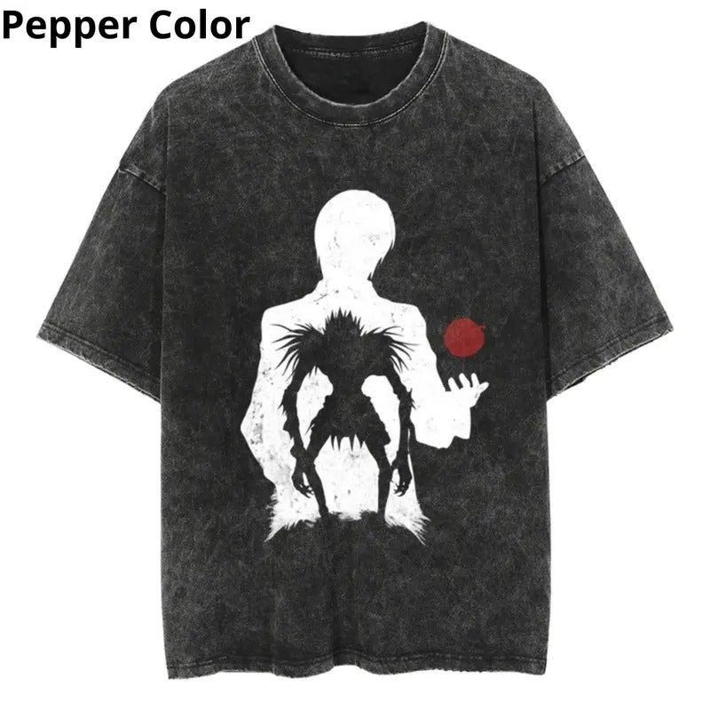 Death Note Light & Ryuk Power and Chaos T - Shirt, Death Note Shirt, Anime Shirt, Graphic Tee, T-shirt For Men Top...