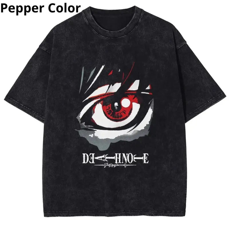 Death Note Light's Eye T - Shirt, Death Note Shirt, Anime Shirt, Graphic Tee, T-shirt For Men Top Menswear Womenswear...