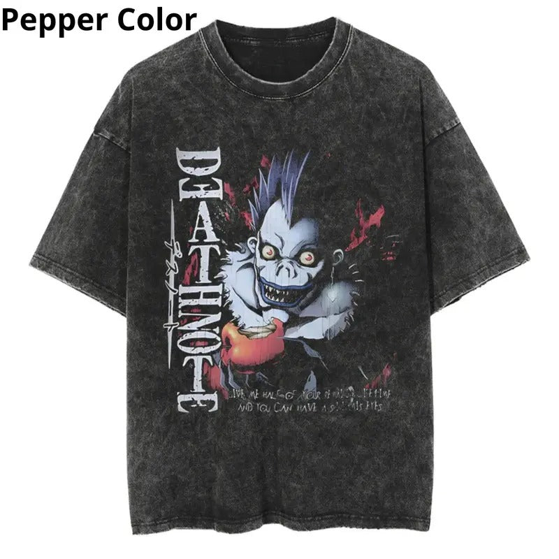 Death Note Ryuk Shinigami's Laugh T Shirt, Death Note Shirt, Anime Shirt, Graphic Tee, T-shirt For Men Top Menswear...