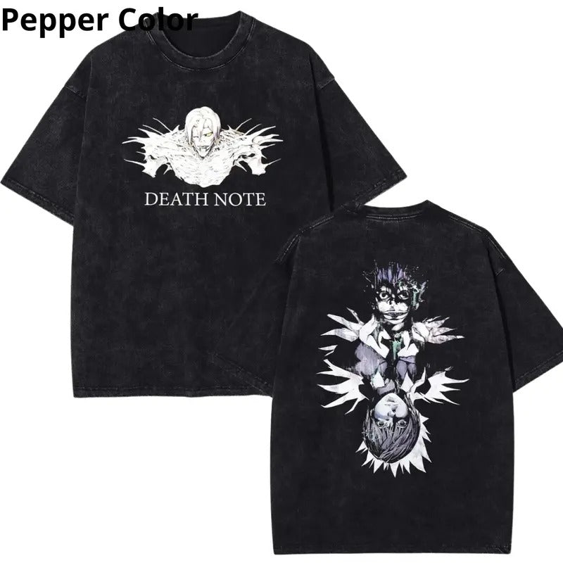 Death Note Shinigami Duo T - Shirt, Death Note Shirt, Anime Shirt, Graphic Tee, T-shirt For Men Top Menswear Womenswear...