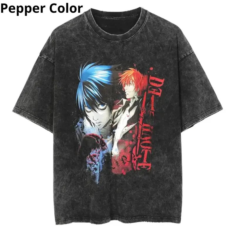 Death Note Tactical Mind Warfare T Shirt, Death Note Shirt, Anime Shirt, Graphic Tee, T-shirt For Men Top Menswear...