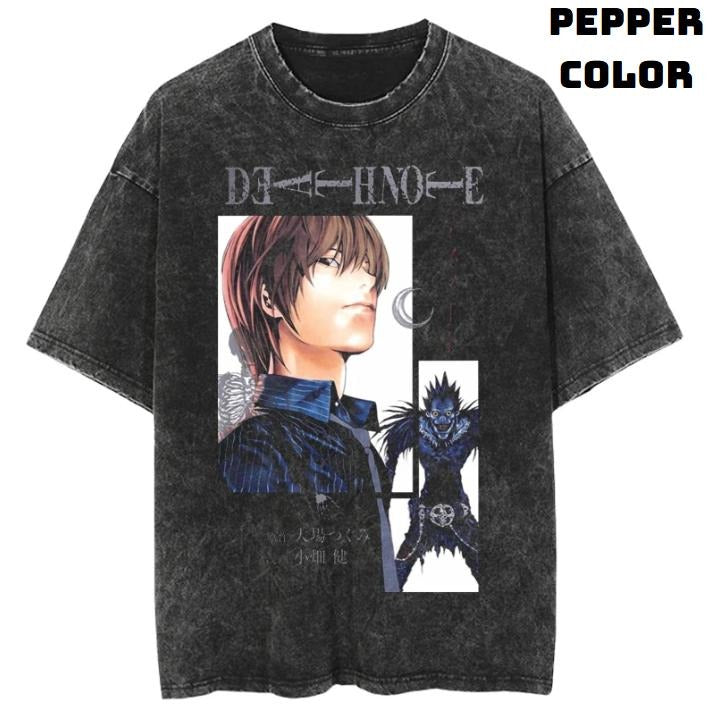 Death Of Kira Vintage Graphic Tee, Light Yagami - Ryuk Tee, Death Note Shirt, Manga Anime Shirt, Unisex T-Shirt, Anime...
