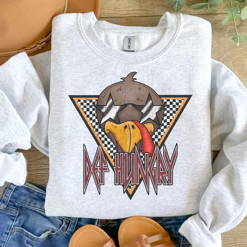 Def Hungry Ash Grey Sublimation Womenswear Casual Comfort Thanksgiving T-Shirts, Hoodie, Sweatshirt