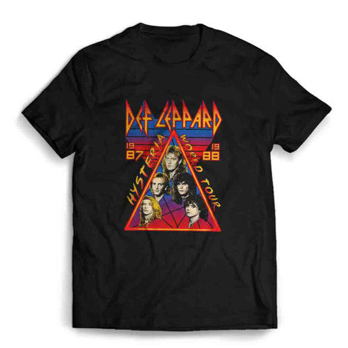 Def Leppard 1987 1988 Hysteria World Tour Mens T-Shirt