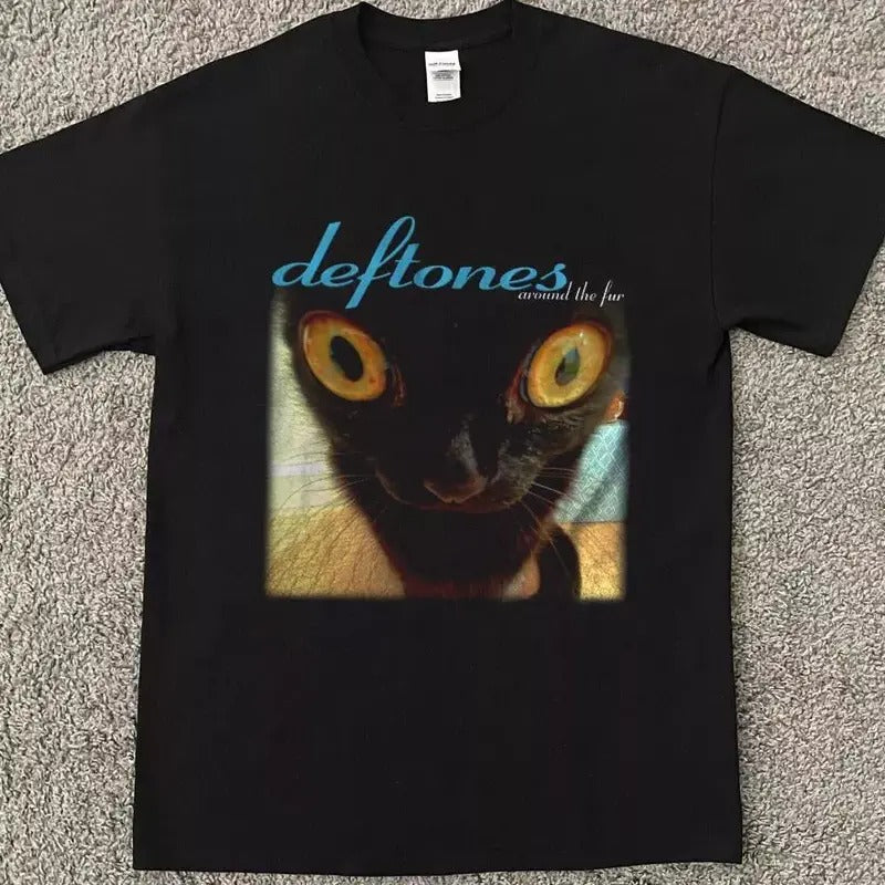 Deftones Around Fur Cat Black T-Shirts, Hoodie, Sweatshirt