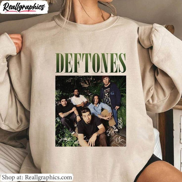 Deftones Around The Fur Sweatshirt, Rock Metal Retro Short Sleeve Sweatshirt T-Shirts, Hoodie | HypeCrazeTee.com