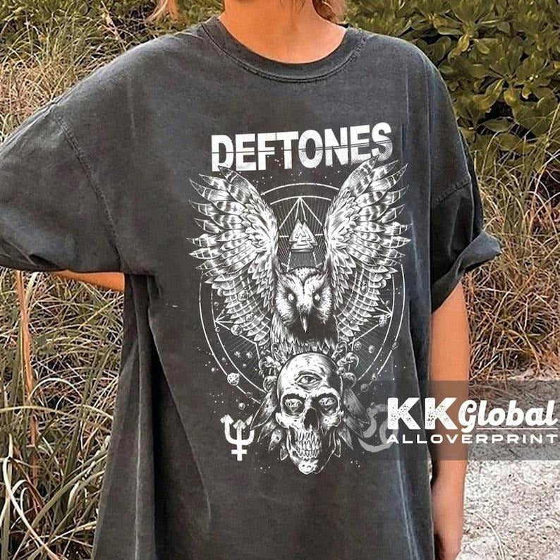 Deftones Owl Skull Vintage Shirt, Deftones Rock Band Sweatshirt,Hoodie, Merch | HypeCrazeTee.com