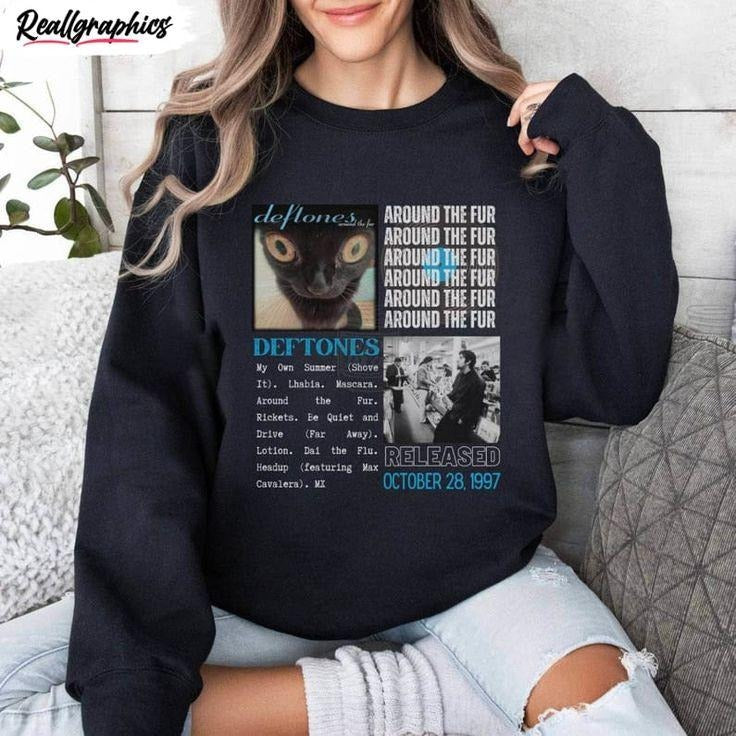 Deftones Rock Tour Sweatshirt, 90s Music Band Fan Apparel T-Shirts, Hoodie | HypeCrazeTee.com