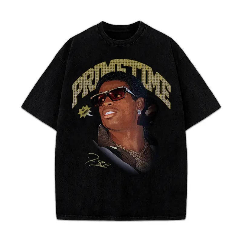 Deion Prime "We Coming" Coach Vintage Graphic T Shirt Crewneck Cotton Hoodie, Sweatshirt | HypeCrazeTee.com
