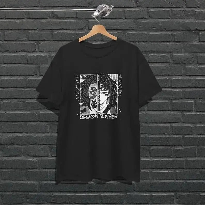 Demon Kokushibo Anime T-shirt Unisex, Yoriichi Tsugikuni Shirt, Anime Shirt, Anime Lover Shirt, Graphic Anime Tee, Manga...