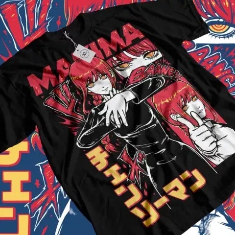 Denji & Makima Chainsaw Man T-Shirt PochitaAnime Manga Unisex T-Shirt All Size Hoodie, Sweatshirt | HypeCrazeTee.com