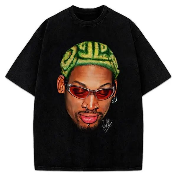 Dennis Zig Zag Green Hair Hollywood 90's Vintage Design T-Shirt Hoodie, Sweatshirt | HypeCrazeTee.com