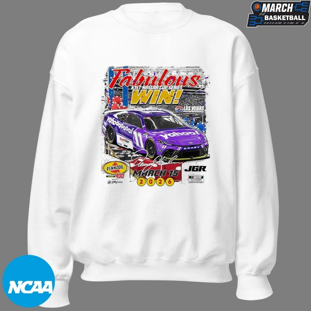 Denny Hamlin Joe Gibbs Racing Team 2026 Pennzoil 400 Winner T-Shirts