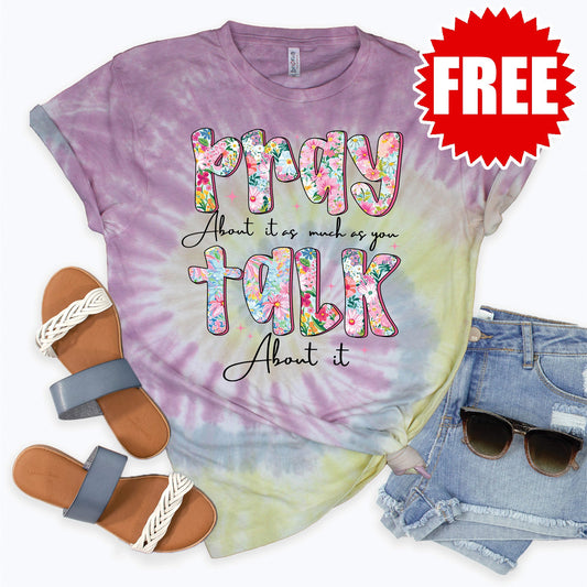 Pray Tee - Desert Rose Tie Dye - 0