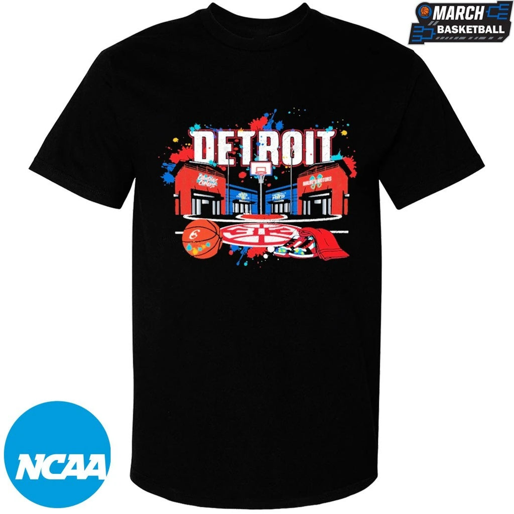 Detroit Pistons 313 City Of Hoop Dreams T-shirts