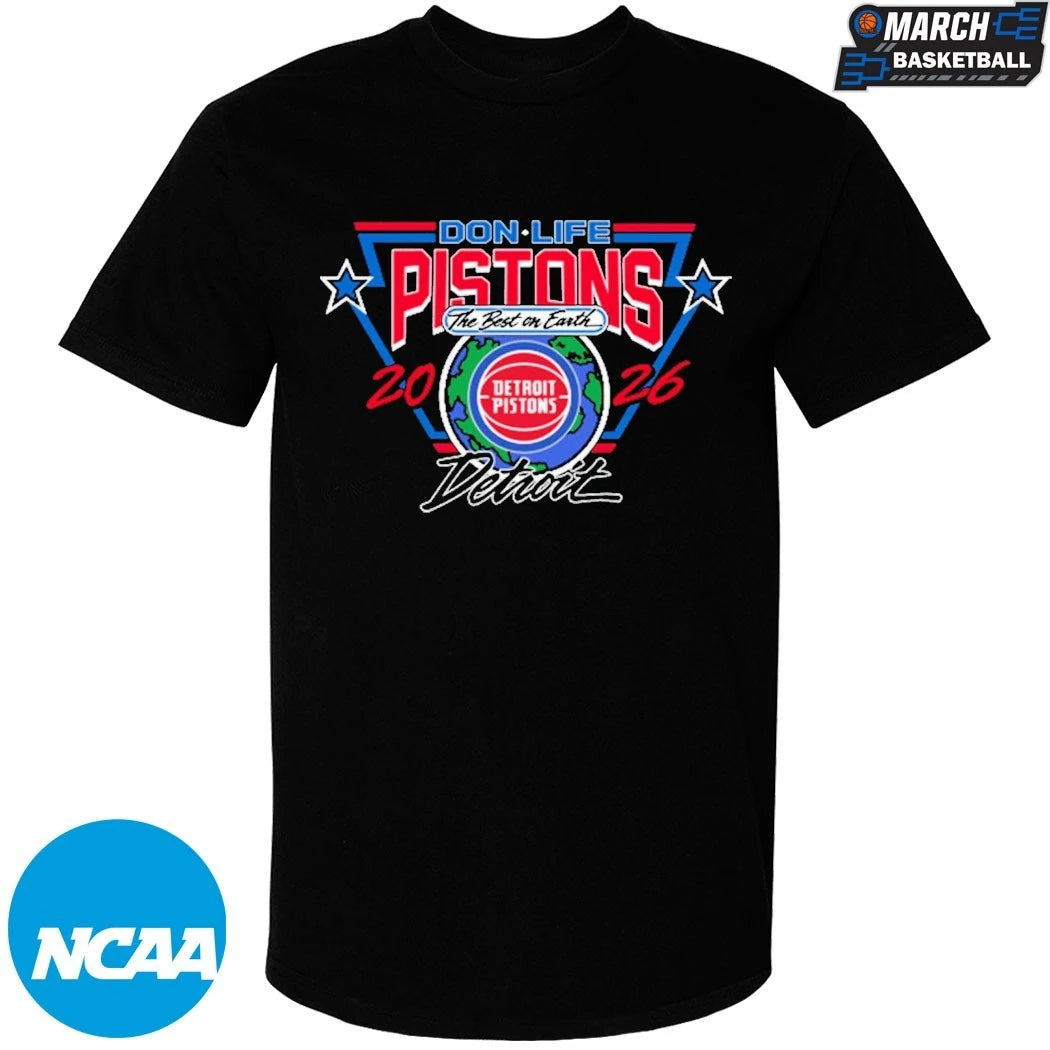 Detroit Pistons X Don Life 313 Day The Best On Earth 2026 T-shirts