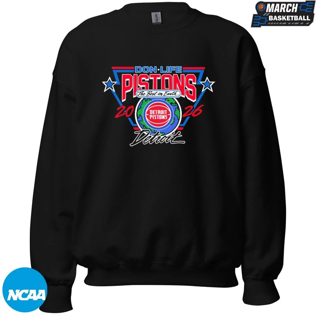 Detroit Pistons X Don Life 313 Day The Best On Earth 2026 T-shirts